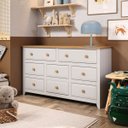 Ver imagem 4 de Cômoda 8 Gavetas Madeira Maciça e MDF