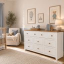 Ver imagem 3 de Cômoda 8 Gavetas Madeira Maciça e MDF