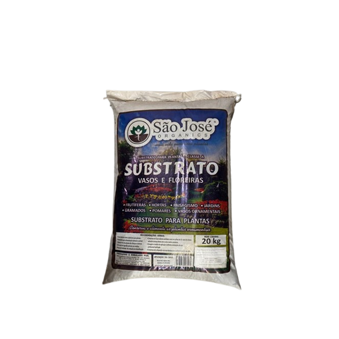 Substrato Vasos e Floreiras 20kg Jardinagem Fertilizante Natural Terra Preta