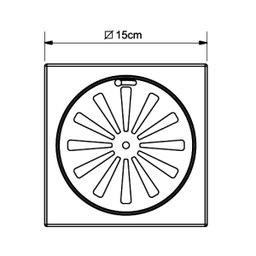 Ralo Quadrado com Fecho em Aço Inox 15 cm Docol - 4