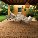 Ver mais imagens de Conjunto de Àrea Externa Sardenha com 1 Sofá, 2 Poltronas 1 Mesa - Marrom/bege