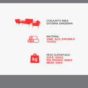 Ver imagem 3 de Conjunto de Àrea Externa Sardenha com 1 Sofá, 2 Poltronas 1 Mesa - Marrom/Bege
