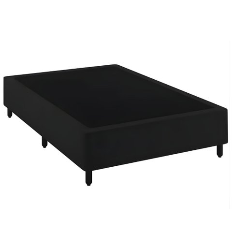 Base de Cama Box Casal:Preto