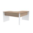 Ver imagem 2 de Mesa em L para Escritório 155x155 Pandin P25 - Naturalle/Branco