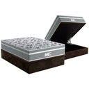 Ver imagem 1 de Cama Box Baú Casal: Colchão Molas Ensacadas Probel MasterPocket ProDormir Evolution + Base CRC