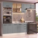 Ver imagem 1 de Armário de Cozinha Completa 270 cm Branco/Cinza Agata Madesa 13