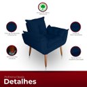 Ver imagem 3 de Kit 02 Poltrona para Sala e Quarto Decorativa Opala Suede