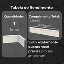 Ver imagem 6 de Kit 1 Rodapé de Poliestireno 7cm Altura Barra 2m