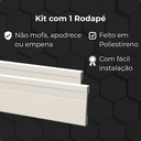Ver imagem 4 de Kit 1 Rodapé de Poliestireno 7cm Altura Barra 2m
