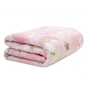 Cobertor Baby de Poa Microfibra Camesa Coala Rosa Menina