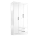 Ver imagem 4 de Guarda-Roupa Solteiro 3 Portas 2 Gavetas Kioto