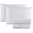 Ver imagem 1 de Jogo Lençol 4 Peças Viúva 203x120x25 Micro Percal 400 Fios Branco