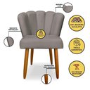 Ver imagem 2 de Kit 02 Cadeiras para Mesa de Jantar Flor Pés Palito Balaqui Decor Capuccino
