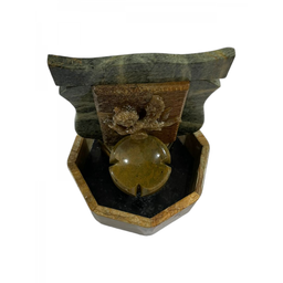 Fonte de Água Cascata Pedra Sabão Anjo Chafariz Decoração São José - 3