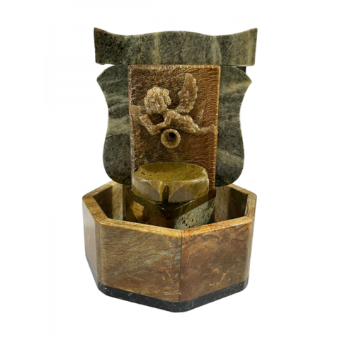 Fonte de Água Cascata Pedra Sabão Anjo Chafariz Decoração São José