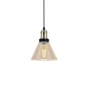 Ver imagem 1 de Lustre Pendente Blumenau Vintage Cone Âmbar E27 Bivolt