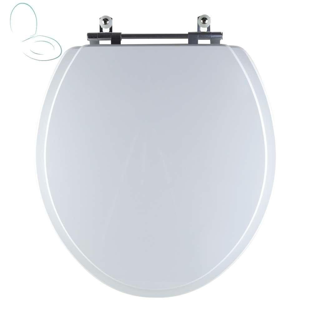 Assento Sanitário Tampa de Vaso Branco Resina Poliester Fiori para Bacia Fiori - 1