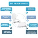 Ver imagem 3 de Assento Sanitário Tampa de Vaso Branco Resina Poliester Fiori para Bacia Fiori