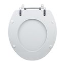 Ver imagem 5 de Assento Sanitário Tampa de Vaso Branco Resina Poliester Fiori para Bacia Fiori