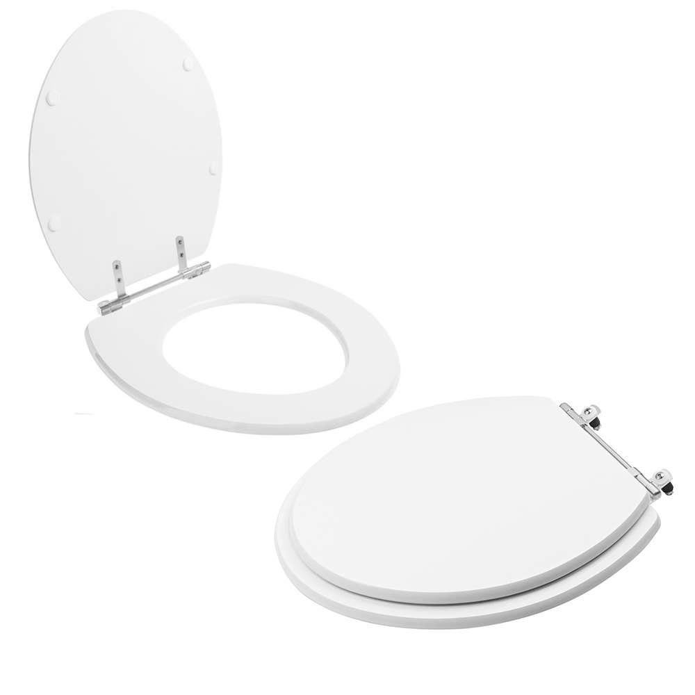 Assento Sanitário Tampa de Vaso Branco Resina Poliester Fiori para Bacia Fiori - 4
