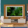 Home Para Sala Para Tv 70 Polegadas Nature Off White Petra Flex Shop Jm - 1