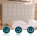 Ver imagem 3 de Cabeceira Decorativa Florem para Cama de Casal 140 cm Bege