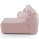 Ver imagem 7 de Sofá 4 Lugares com Chaise Direito Sala Living 288cm Arlo F04 Veludo Rosê - Lyam Decor