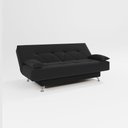 Ver imagem 4 de Sofá Cama 1,80m Fabiane Suede Preto Madelina Decor