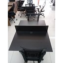 Ver imagem 7 de Mesa Escritório Plataforma 2 Lugares 90x120 - Cor: Preto Atacadao Moveis Escritorio