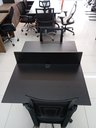 Ver imagem 7 de Mesa Escritório Plataforma 2 Lugares 90x120 - Cor: Preto Atacadao Moveis Escritorio