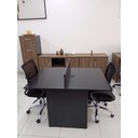 Ver imagem 5 de Mesa Escritório Plataforma 2 Lugares 90x120 - Cor: Preto Atacadao Moveis Escritorio