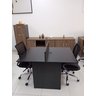 Mesa Escritório Plataforma 2 Lugares 90x120 - Cor: Preto Atacadao Moveis Escritorio - 5