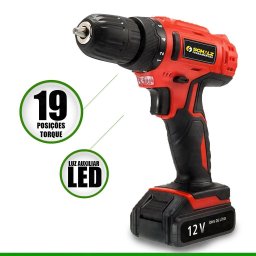 Parafusadeira a 12v com Bits Brocas 929.0693-0 Schulz - 2