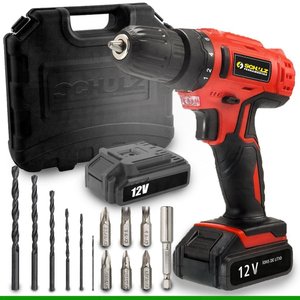 Parafusadeira a 12v com Bits Brocas 929.0693-0 Schulz