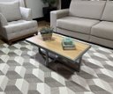 Ver imagem 2 de Mesa de Centro Retangular Paris Industrial Prata com Mdf