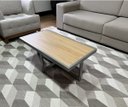 Ver imagem 3 de Mesa de Centro Retangular Paris Industrial Prata com Mdf