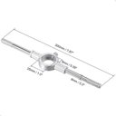 Ver imagem 3 de Jogo de Tarraxa e Chave de Encaixe para Cossinete 8 Peças Aço Lorben Lorben