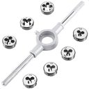 Ver imagem 1 de Jogo de Tarraxa e Chave de Encaixe para Cossinete 8 Peças Aço Lorben Lorben