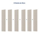 Ver imagem 4 de Painel Ripado para TV até 86 Polegadas 240x250cm Aruá CabeCasa MadeiraOriginals Off White