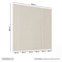 Ver imagem 3 de Painel Ripado para TV até 86 Polegadas 240x250cm Aruá CabeCasa MadeiraOriginals Off White