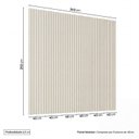 Ver imagem 3 de Painel Ripado para TV até 86 Polegadas Planejado 240x250cm Aruá CabeCasa MadeiraOriginals Off White