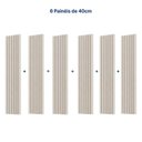 Ver imagem 4 de Painel Ripado para TV até 86 Polegadas Planejado 240x250cm Aruá CabeCasa MadeiraOriginals Off White