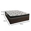 Ver imagem 4 de Cama Box Casal Suede + Colchão Casal Ortobom Iso Dupla Face 60X138X188 Cor:Marrom