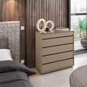 Ver imagem 2 de Comoda Belize 5 Gavetas Fendi - Casa D Móveis