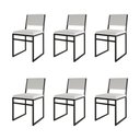 Ver imagem 1 de Kit 6 Cadeiras Industrial Isa Corino Branco para Mesa Sala Cozinha Conforto - Branco