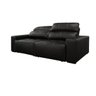 Sofá Retrátil e Reclinável de Couro Atami 2,50 M Preto Pigmentado - Mempra Design - 3