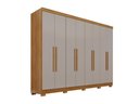 Ver imagem 2 de Guarda-Roupa Casal 8 Portas com Pés 241cm Multimóveis Cinamomo/Off White