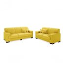 Ver imagem 2 de Sofá Manu Conjunto 2 e 3 Lugares Clássico Fixo Confortável Sala Império Amarelo 374