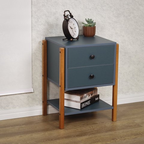 Mesa de Cabeceira Magali Cor: Azul