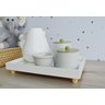 Kit Higiene Porcelana Bebê Unissex Maternidade Bancada Safari Bebê Térmica - 1